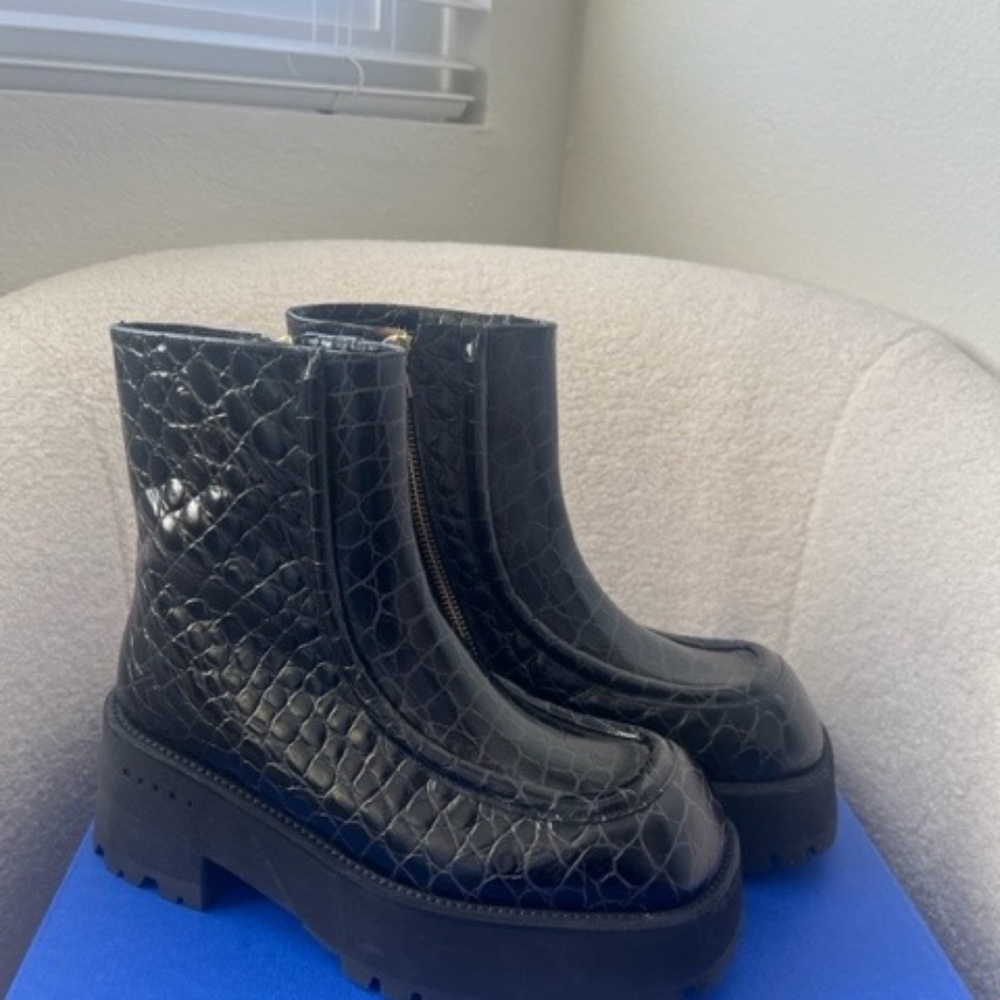 Marni Black Chelsea Side-Zip Platform Boots